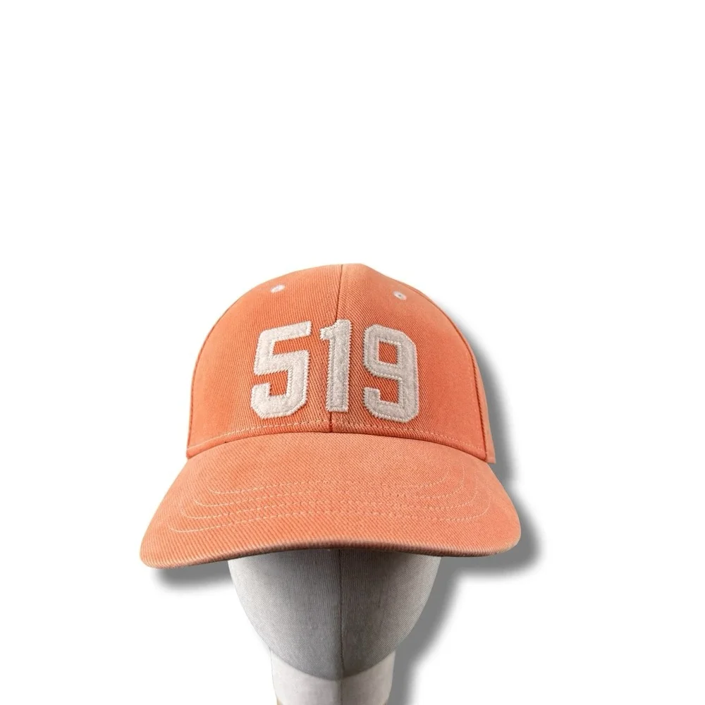 NWT Polo Ralph Lauren 519 RL Surf Orange Felt Patch Twill Ball SnapBack Hat OSFA